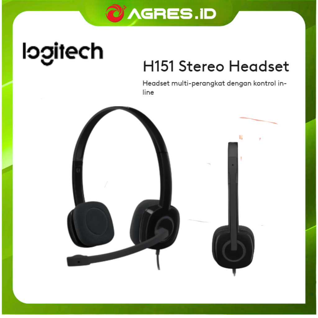 LOGITECH H151 HEADSET STEREO MIKROFON NOISE-CANCELLING