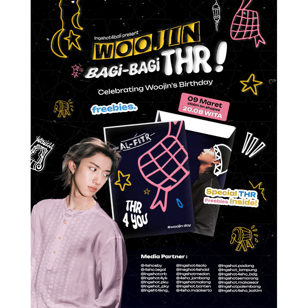WOOJIN Bagi-Bagi THR Woojin’s Birthday Freebies