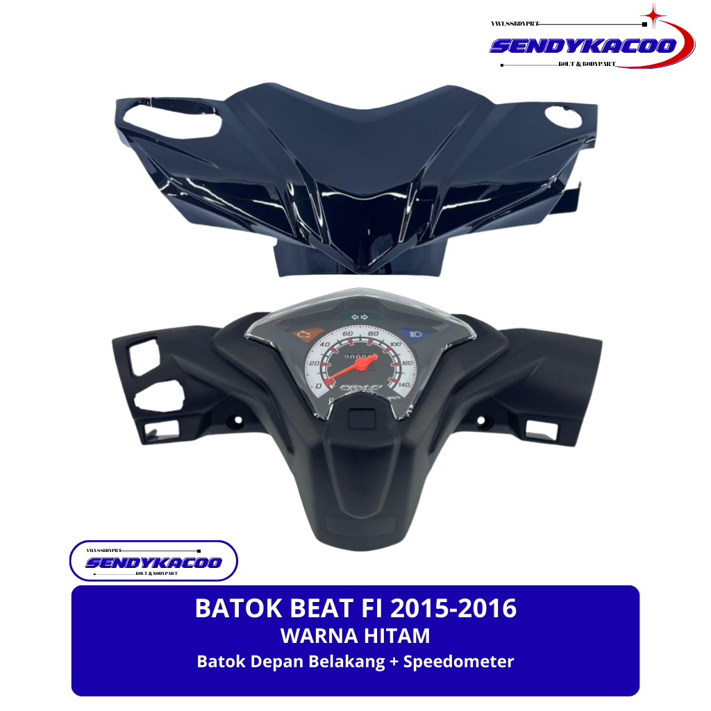 Batok depan batok Beat Fi Hitam Batok kepala Beat Fi Starter halus 2015 2016 Speedometer Beat Fi