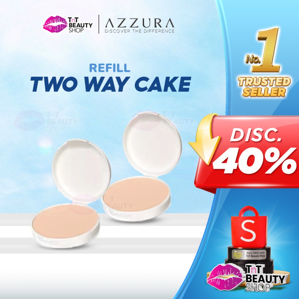 AZZURA Two Way Cake | Refill | All Day Matte Finish | Spf 21 PA++ | TnT Beauty Shop