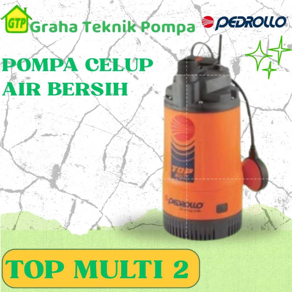 Pedrollo TOP MULTI 2 Pompa Celup / Submersible Pump