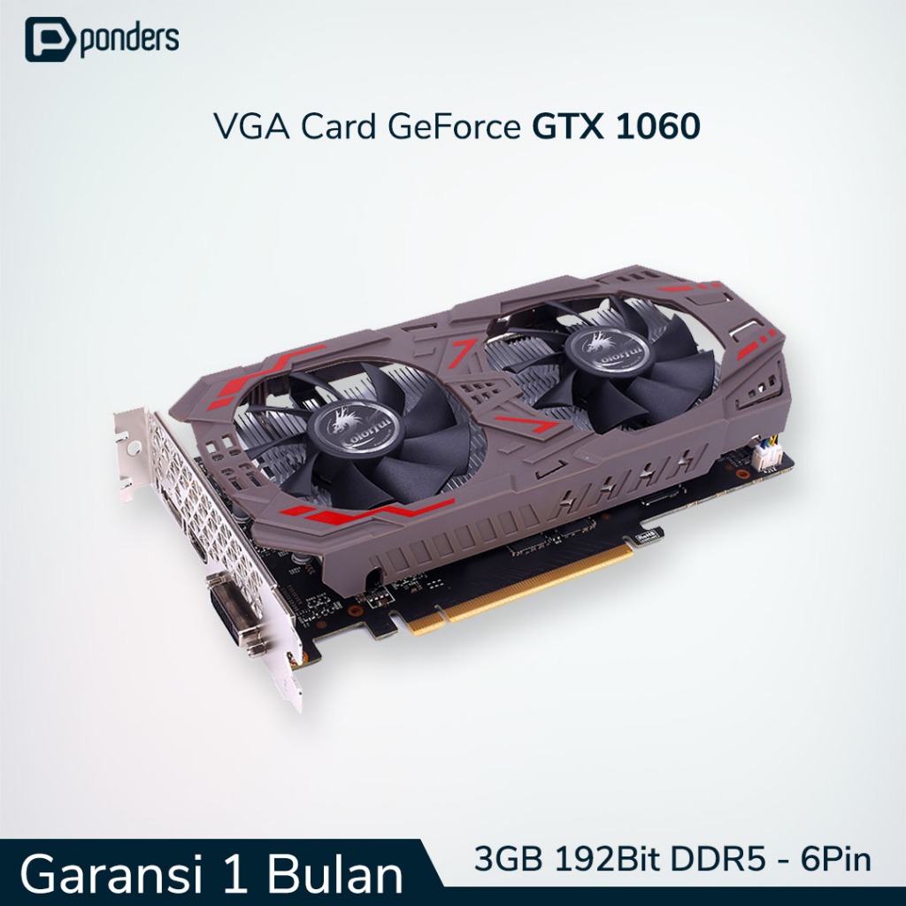 VGA GTX 1060 / VGA Card GTX 1060 - 3GB 192BIT DDR5 (6 Pin Power)