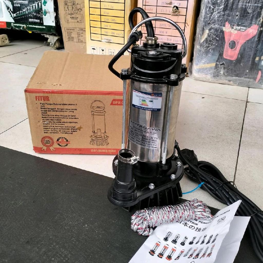 pompa celup air kotor bersih kolam ikan banjir