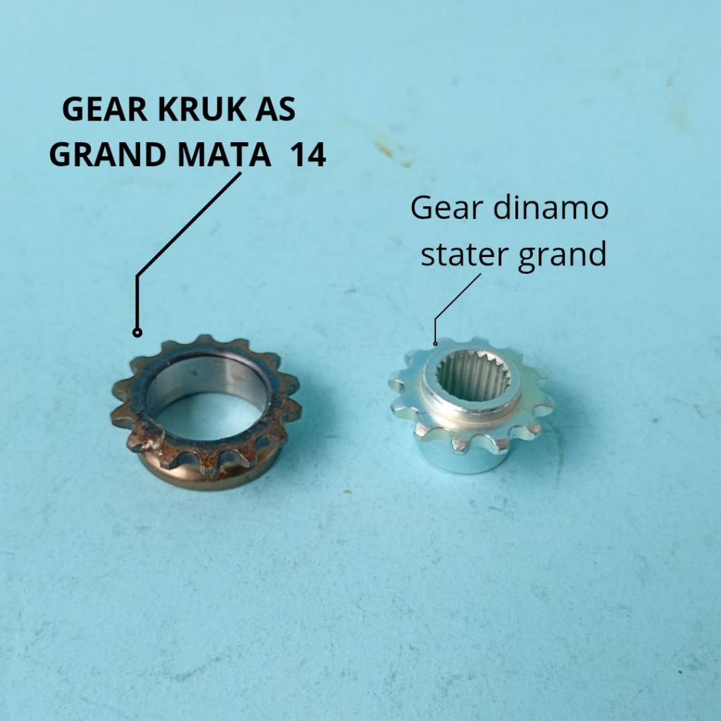 Gigi Gear Dinamo Starter Kecil plus gir Kruk as 14 t Grand/Legenda/Supra fit/Revo