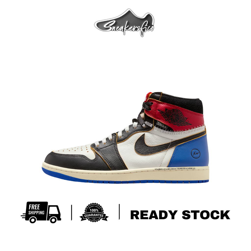Air Jordan 1 Retro High OG SP Fragment x Union LA Varsity Red Sport Royal