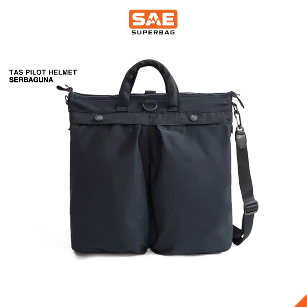 Tas Pilot Serbaguna Helm Motor Helmet Bag Flyboy Sling Bag Pria Tactical Crossbody Multifungsi Cargo