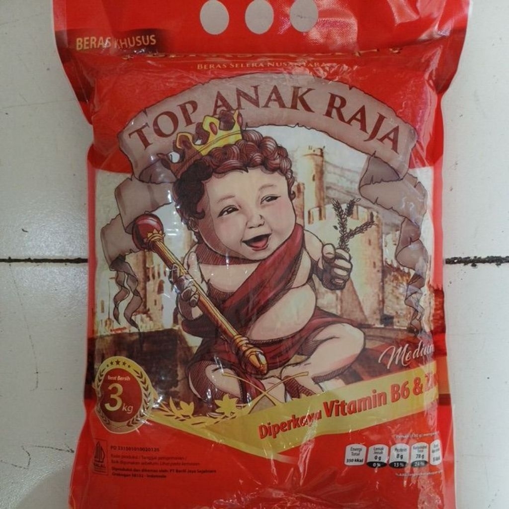 Beras Anak Raja 3 Kg Beras Khusus Top Anak Raja