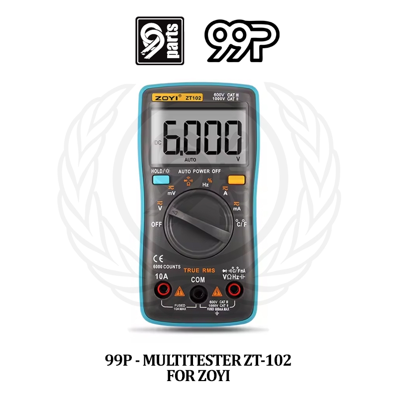 99P - Multitester Digital ZT-102 for Zoyi / Multimeter ZT 102 / Avometer Digital ZT102 for Zoyi