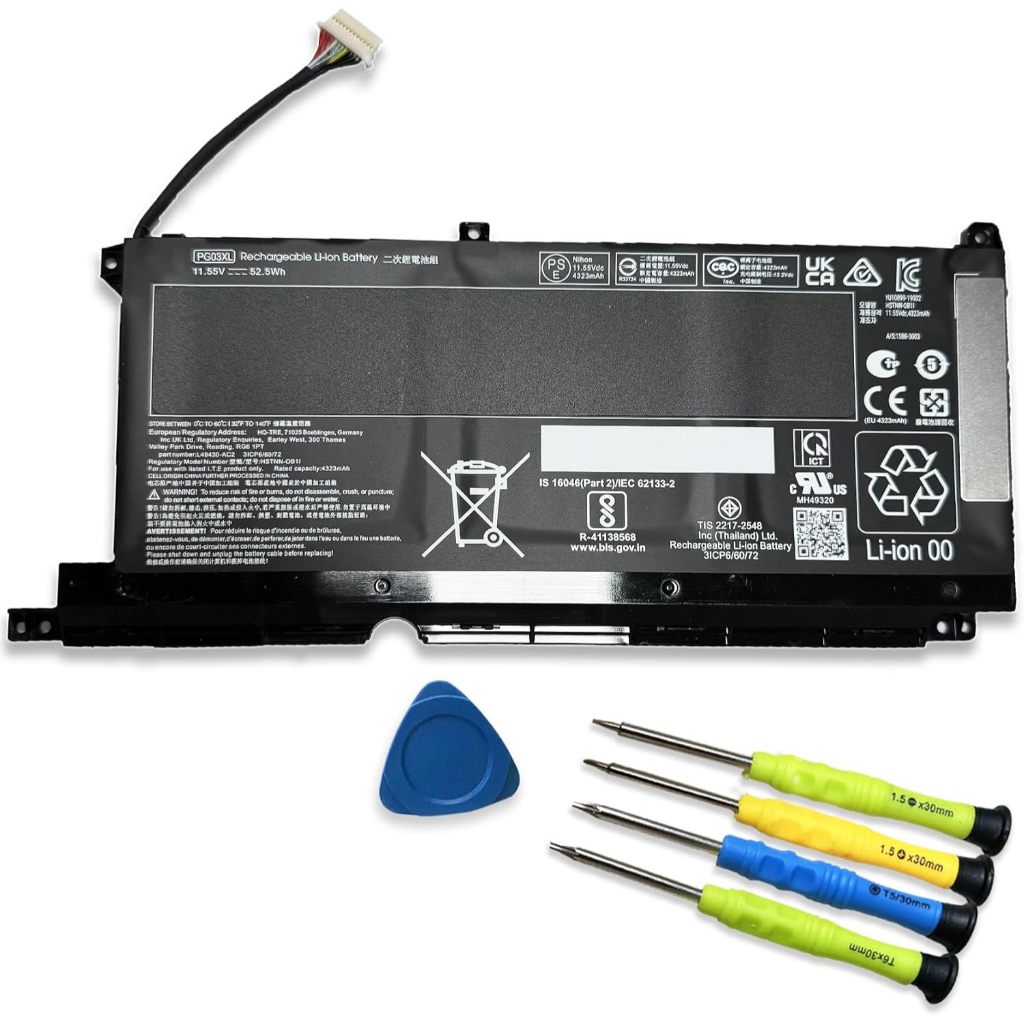 PG03XL Laptop Battery for HP Pavilion Gaming 15-DK 15-dk0020TX 15-dk0021TX 15-EC 15-ec0000 15-ec1011