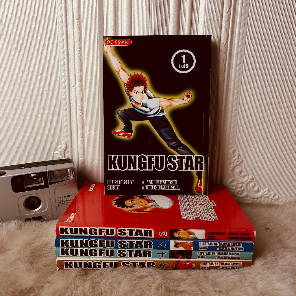 Komik Kungfu Star Vol 1 - 5 Tamat Takeshi Maekawa - Kreator Kungfu Boy