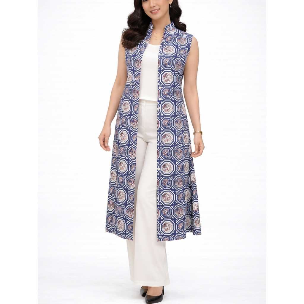 Batik Blazer Outer Panjang