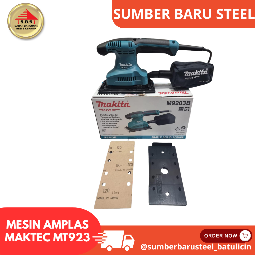 Mesin Amplas Sander Finishing Sander Makita M9203B / Mesin Amplas Tembok Atau Dinding Makita