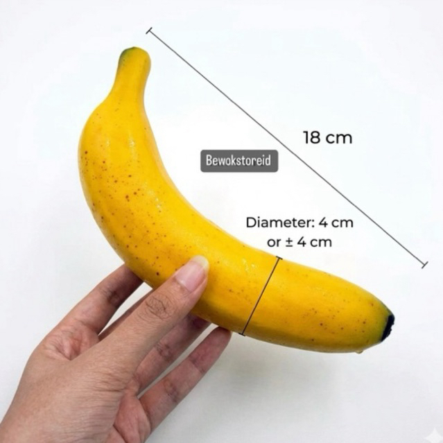 Buah Pisang Artificial/ Buah Palsu/ Buah Plastik/ Buah Busa/ Pisang Palsu