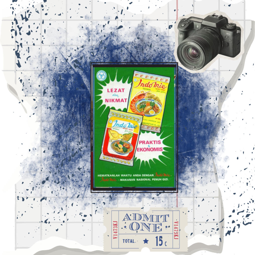 Hiasan Dinding Poster Kayu MDF Iklan Jadul Indomie Klasik Retro Decor