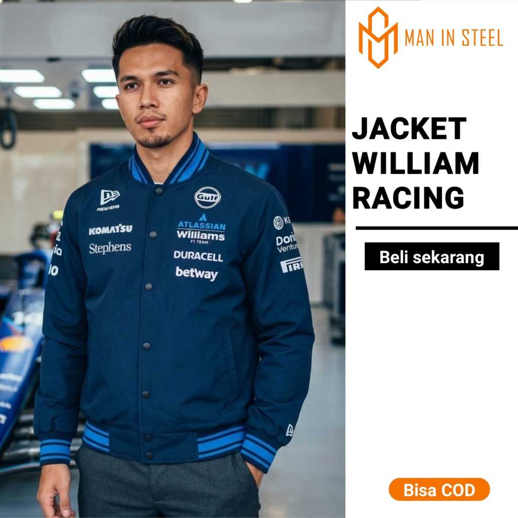 Jacket Racing Bomber Style f1 Bahan Parasut Premium