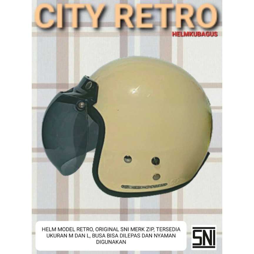 Helm Bogo SNI Retro Dewasa kaca cembung MURAH BAGUS helm dewasa wanita sni BOGO HIJAB COWOK CEWEK