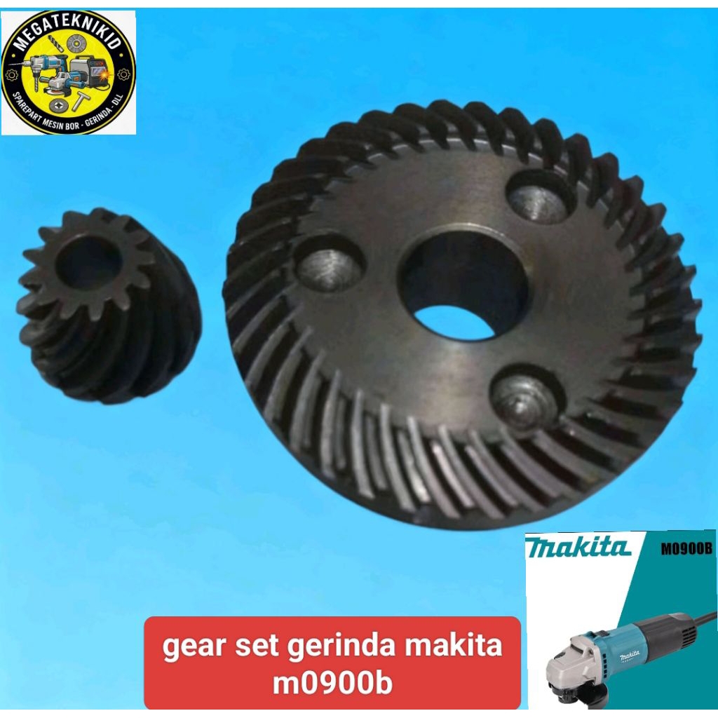 gear set gerinda makita m 0900b/gigi nanas mesin gerinda makita m 0900