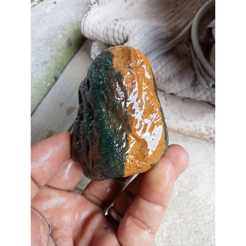 rough/bahan batu akik pancawarna