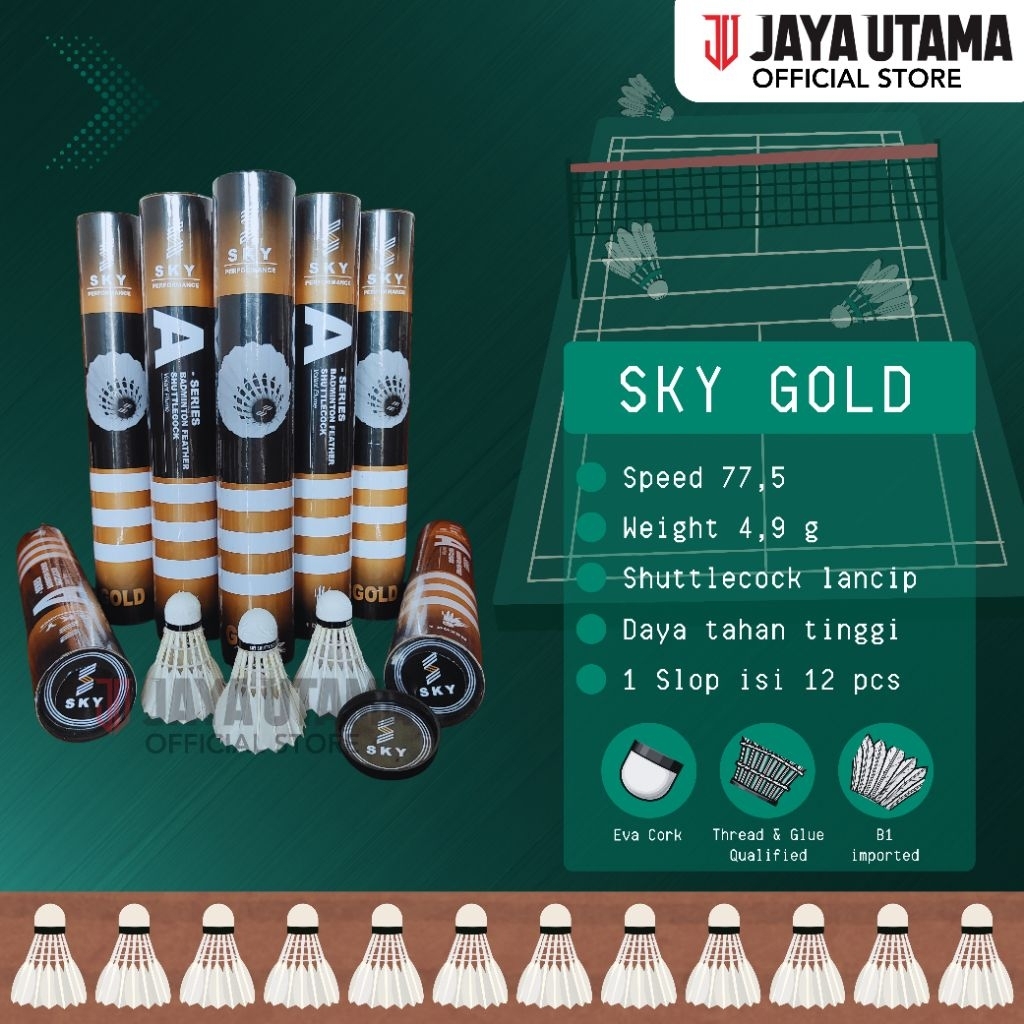 Sky Shuttlecock | Shuttlecock Bulutangkis Sky | Cock Sky |  Kok Badminton Sky | Kok Bulutangkis Sky