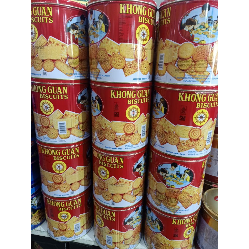 Khong guan biscuit kaleng bulat 650g