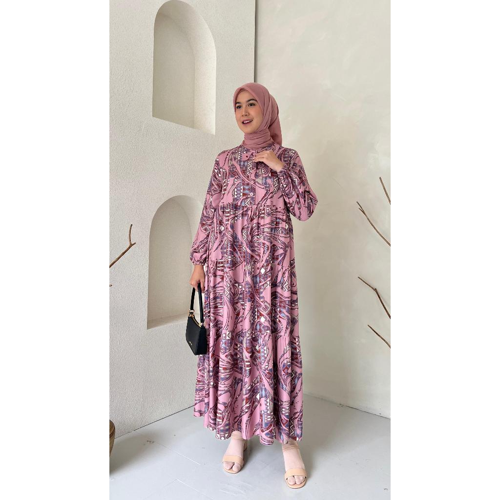 WARNA FASHION/ MIDI / VISCOSE ARMANY / BAJU WANITA MUSLIM/GROSIR TANAH ABANG