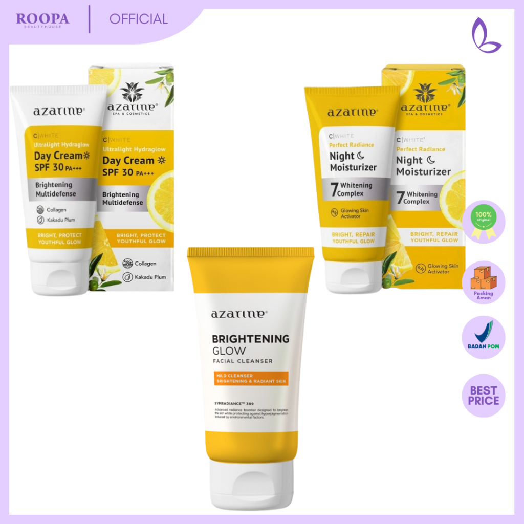 AZARINE Brightening & Glowing | Face Wash | Day Night Moisturizer