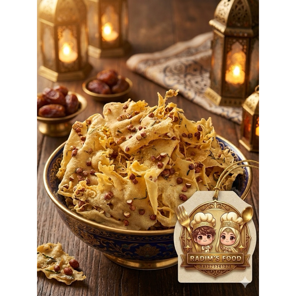 Peyek Kacang Tanah & Teri 1 kg - Renyah, Gurih, Tanpa Pengawet