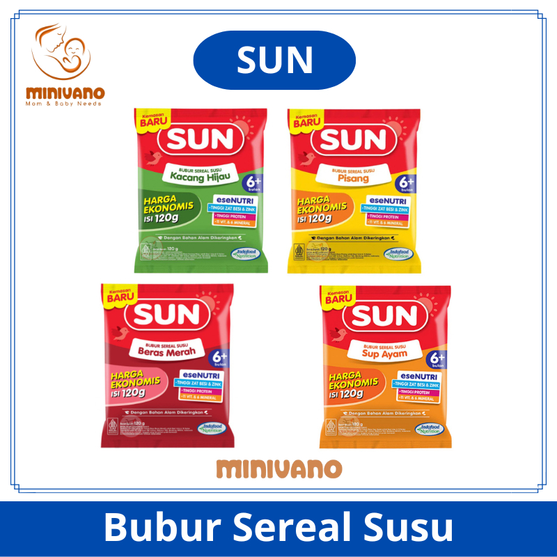 Sun Bubur Sereal Susu Sachet - Bubur Bayi - Mpasi Bayi