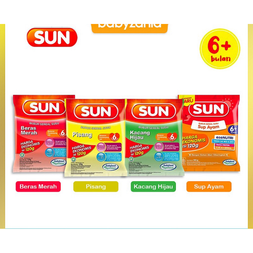 Sun bubur bayi 6+ / bubur sereal susu