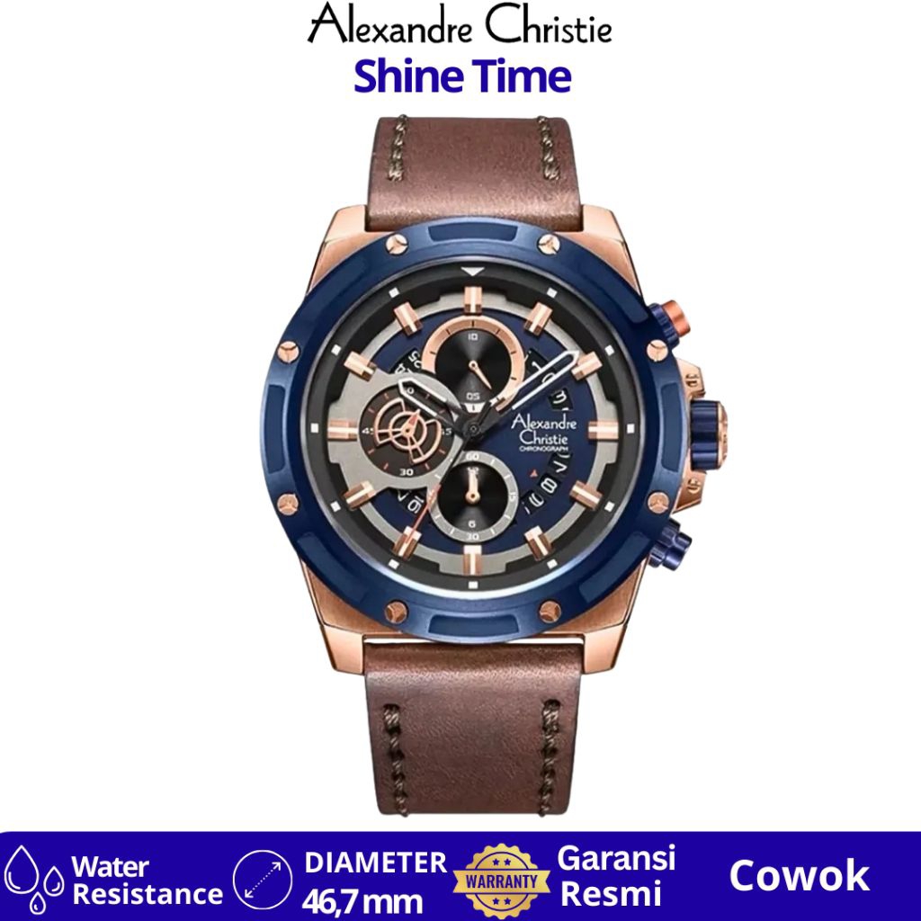 Jam Tangan Pria Alexandre Christie Ac 6506 MCLURBU