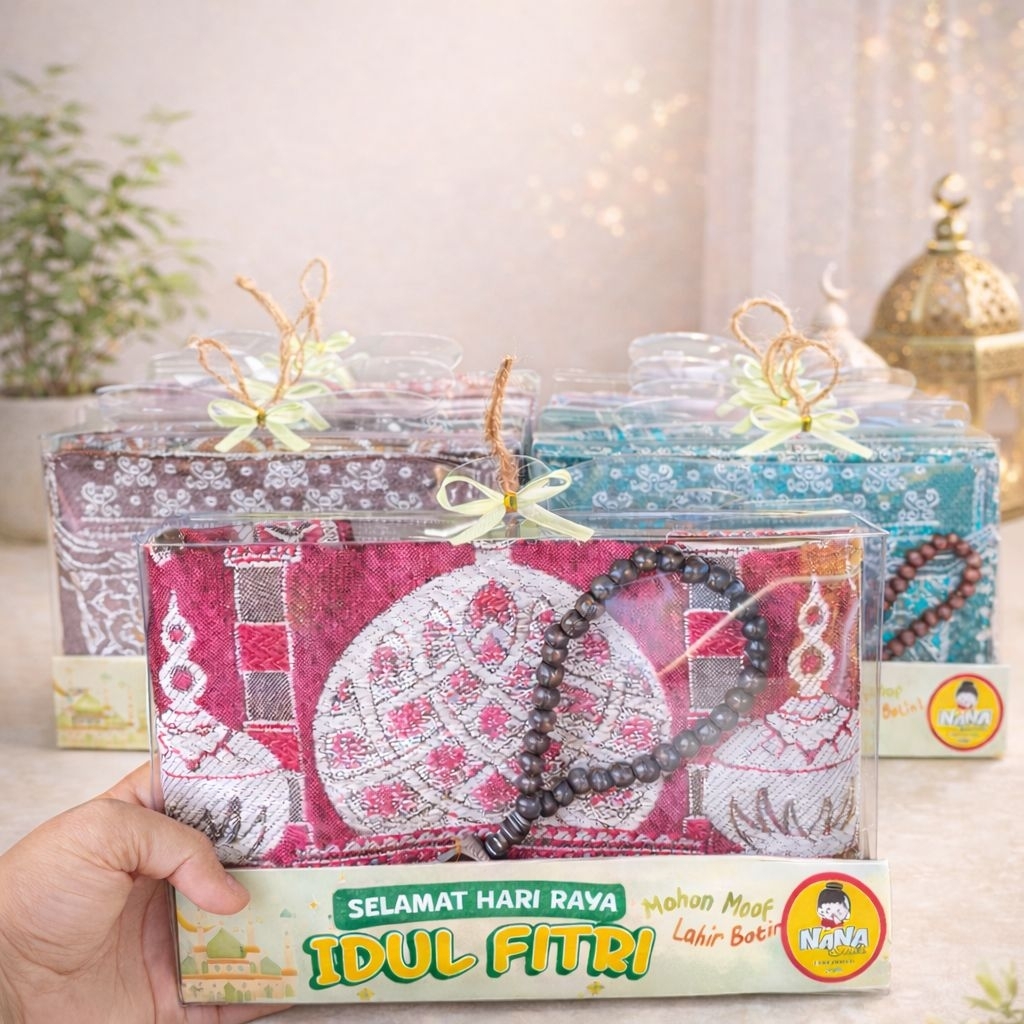 SOUVENIR TAHLIL SAJADAH SET TASBIH MURAH / SOUVENIR 40 HARI / SOUVENIR 100 HARI / SOUVENIR PERNIKAHA