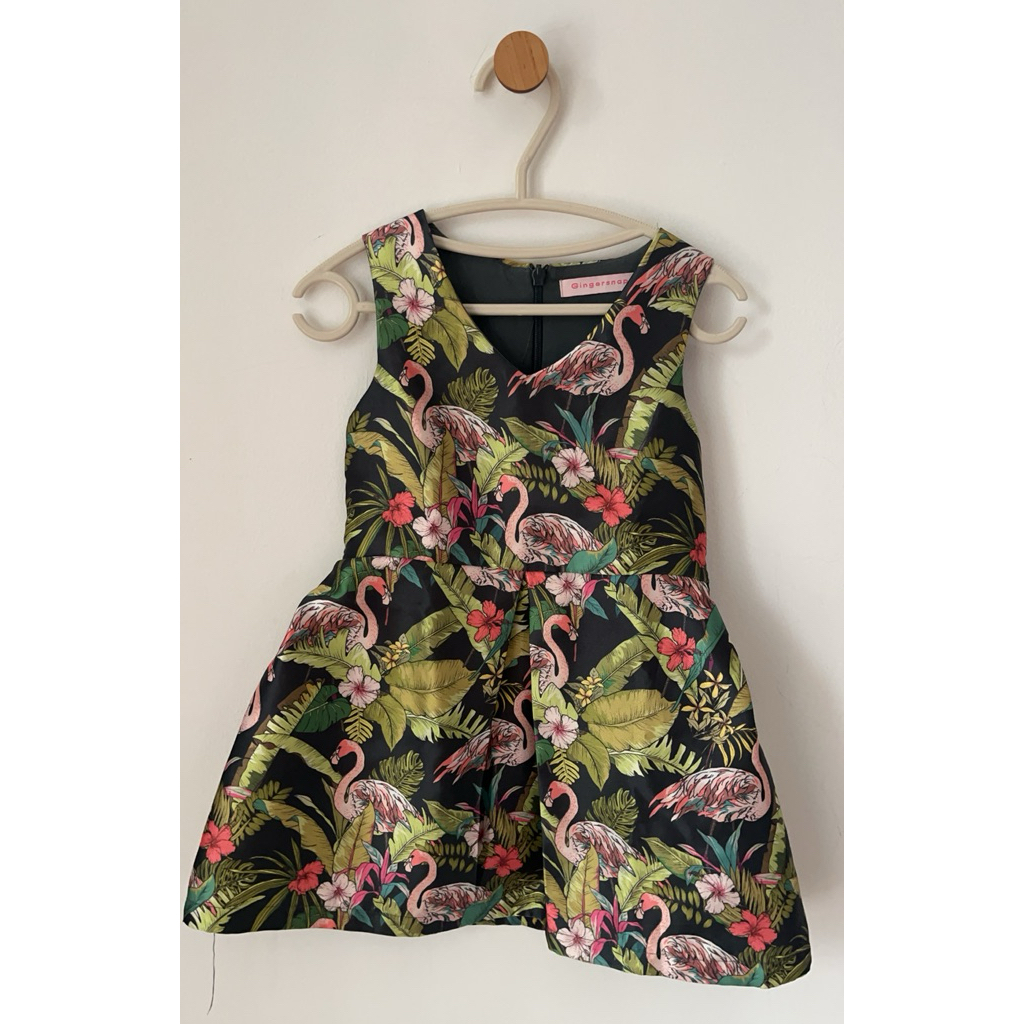 Gingersnap dress flamingo
