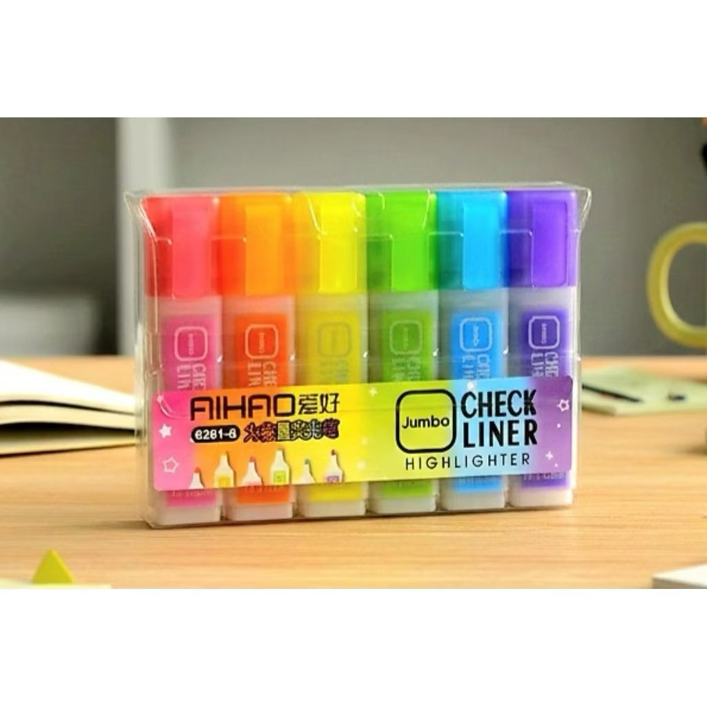 STABILLO/HIGHLIGHTER 6 WARNA AIHAO 6261-6 (1 SET)