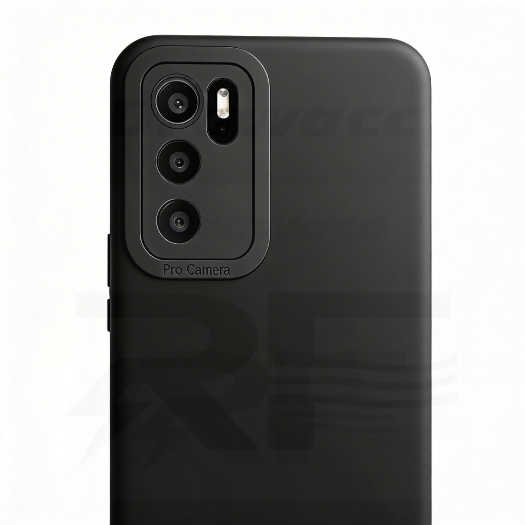 Oppo A16 - A54S Case Softcase Black Matte Camera Protection Case Casing Hp Oppo A16 - A54S