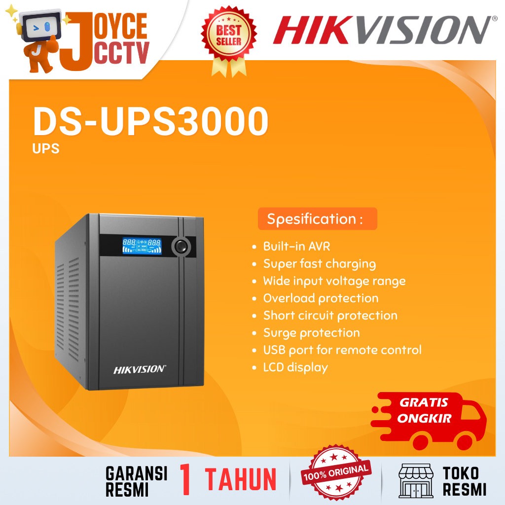HIKVISION DS-UPS3000 3000VA / 1800W Oversea UPS