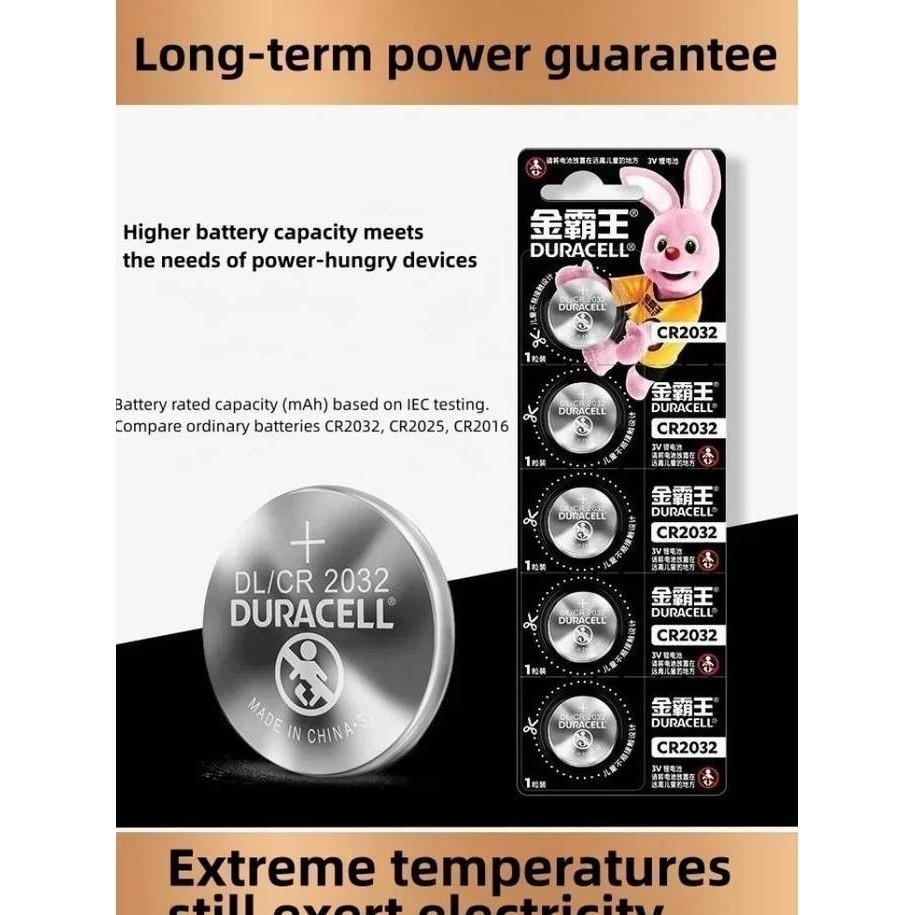 Batu Baterai  Koin Duracell 2032 Baterai Elektronik TMSTORE