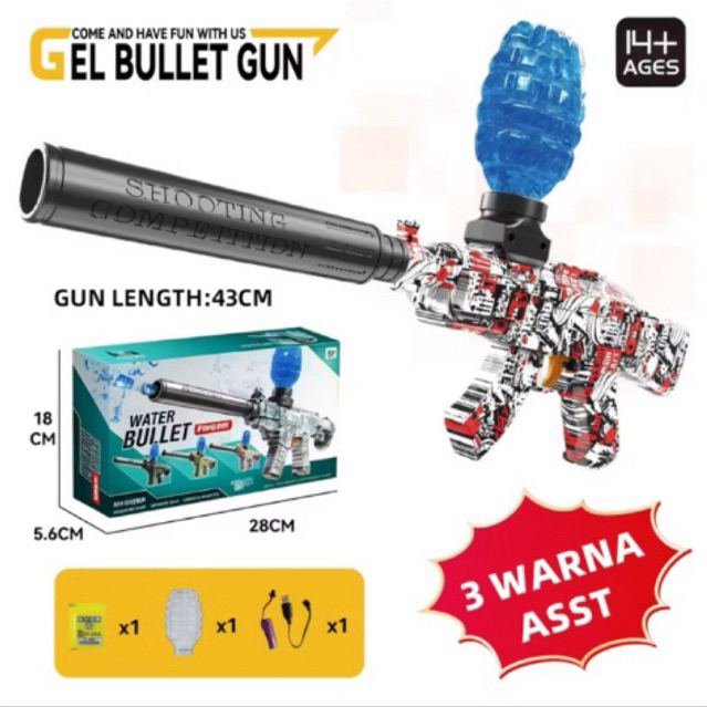 MAINAN ANAK GEL BLASTER ELECTRIC TERBARU M4A1