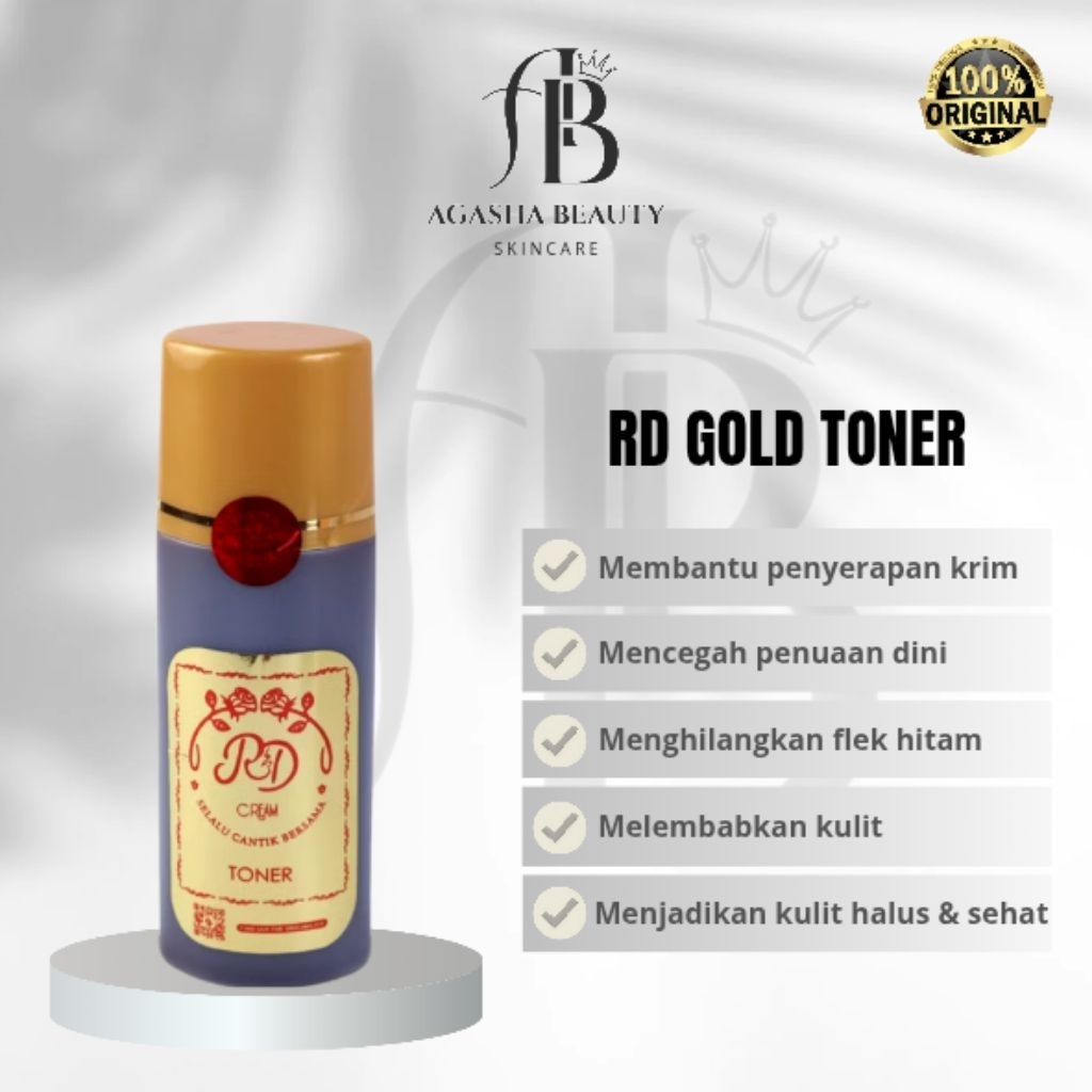 RD GOLD TONER/TONER RD 100% ORIGINAL by Rinna Diazella skincare
