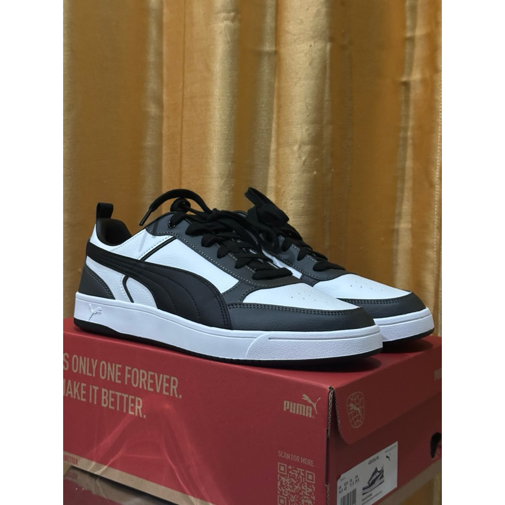 PUMA DRIBBLE White-puma black-shadow gray