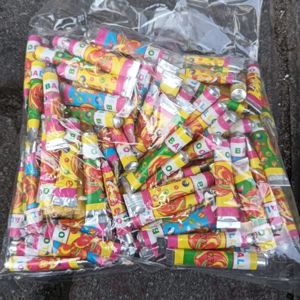 100pcs Mainan Balon Odol sedotan Jadul 777 Murah Grosir