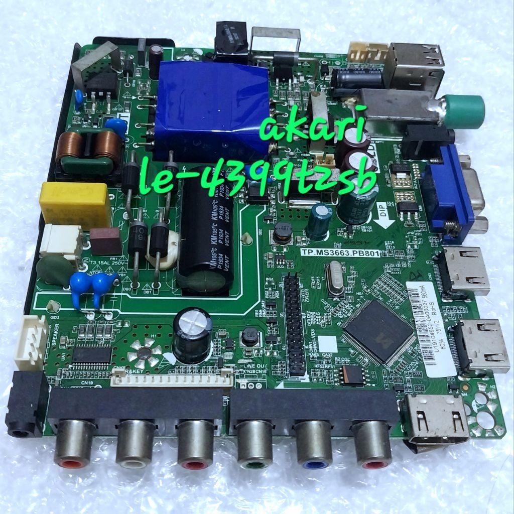 MB TV LED AKARI LE-4399T2SB 4399T2 4399T2SB ORIGINAL MAINBOARD MOTHERBOARD