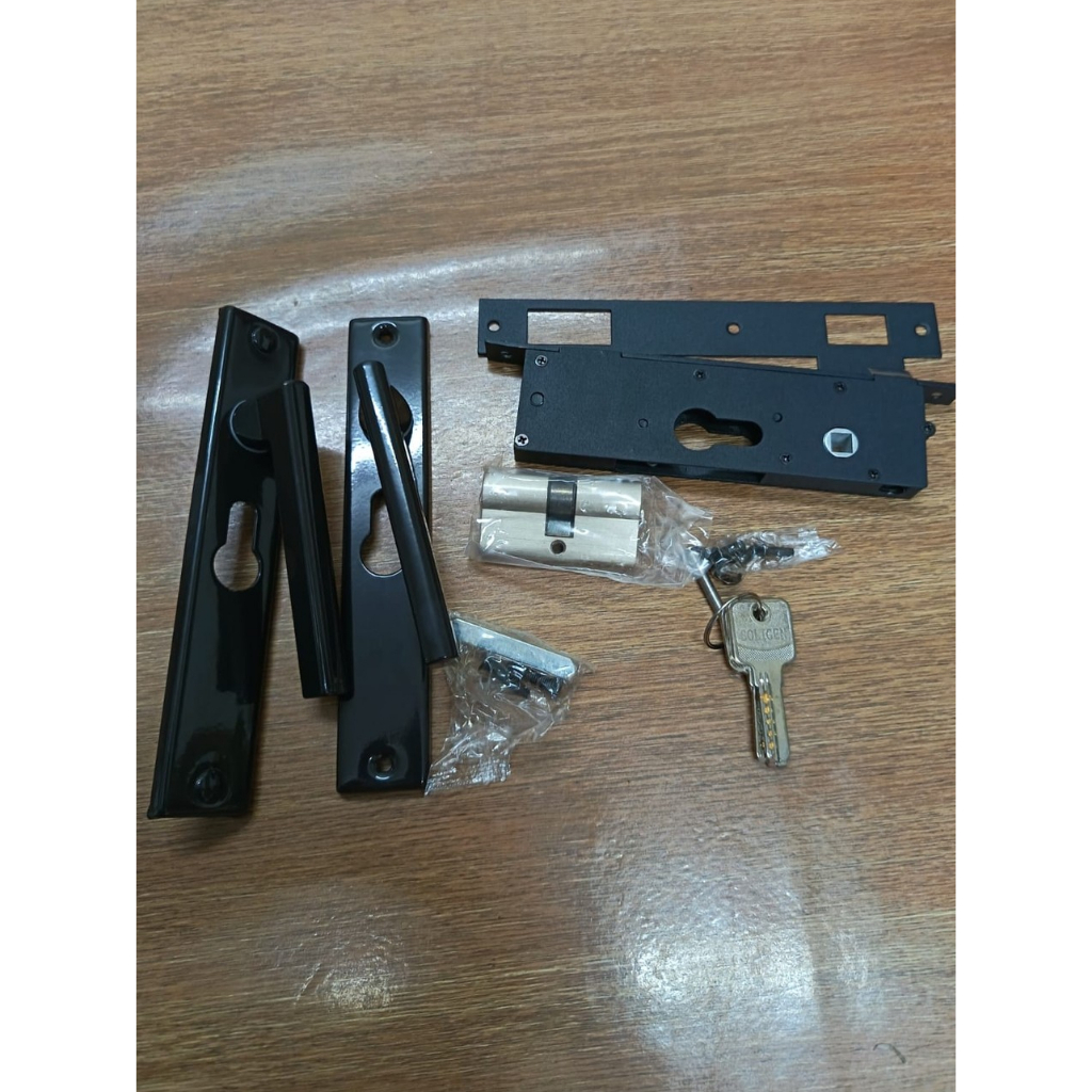 Kunci Pintu Kawat Nyamuk Aluminium Soligen 1 Set