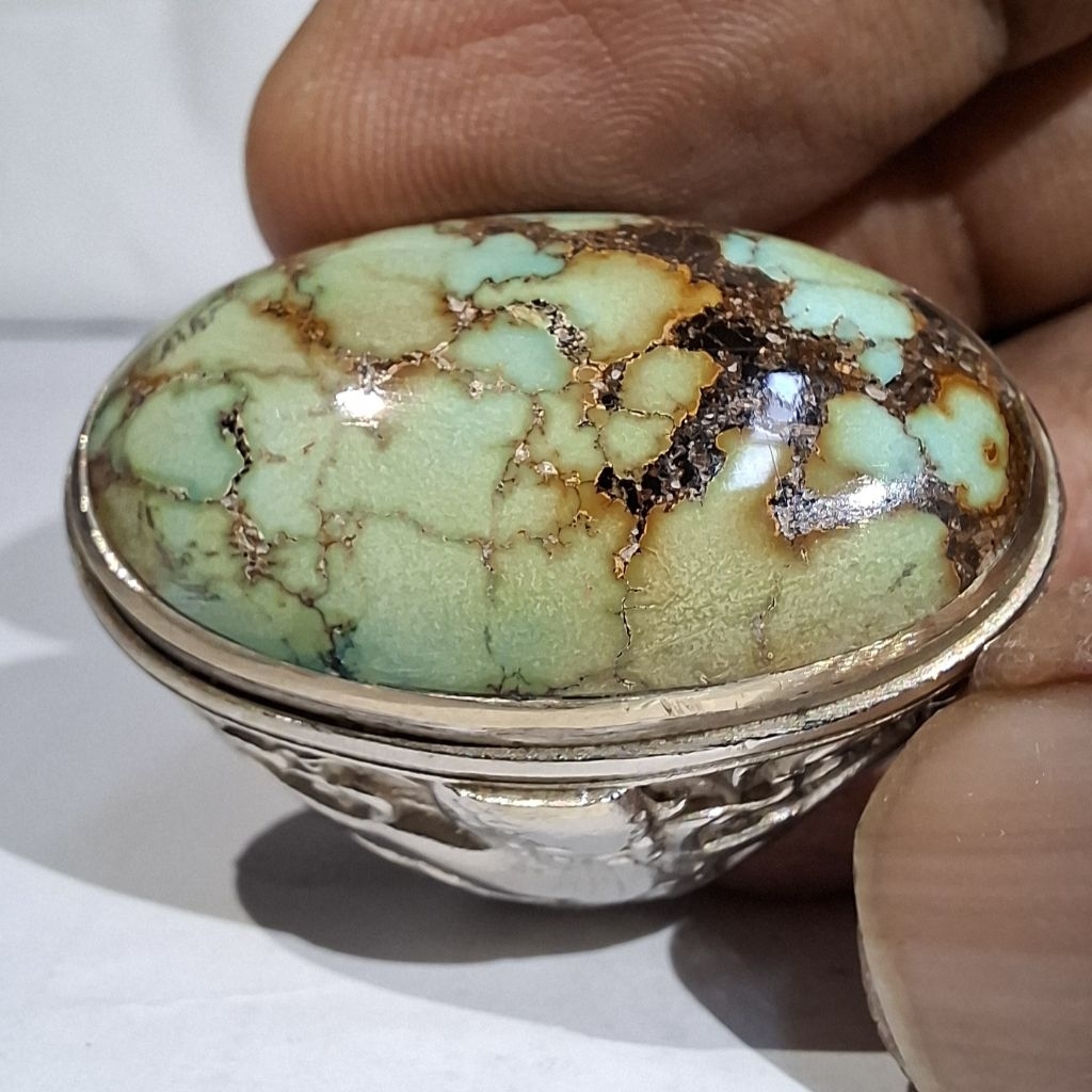 PIRUS HUBEI XINJIANG HIJAU PUPUS GRADASI KUNING EST DIM 31x19z7 RING 7,5