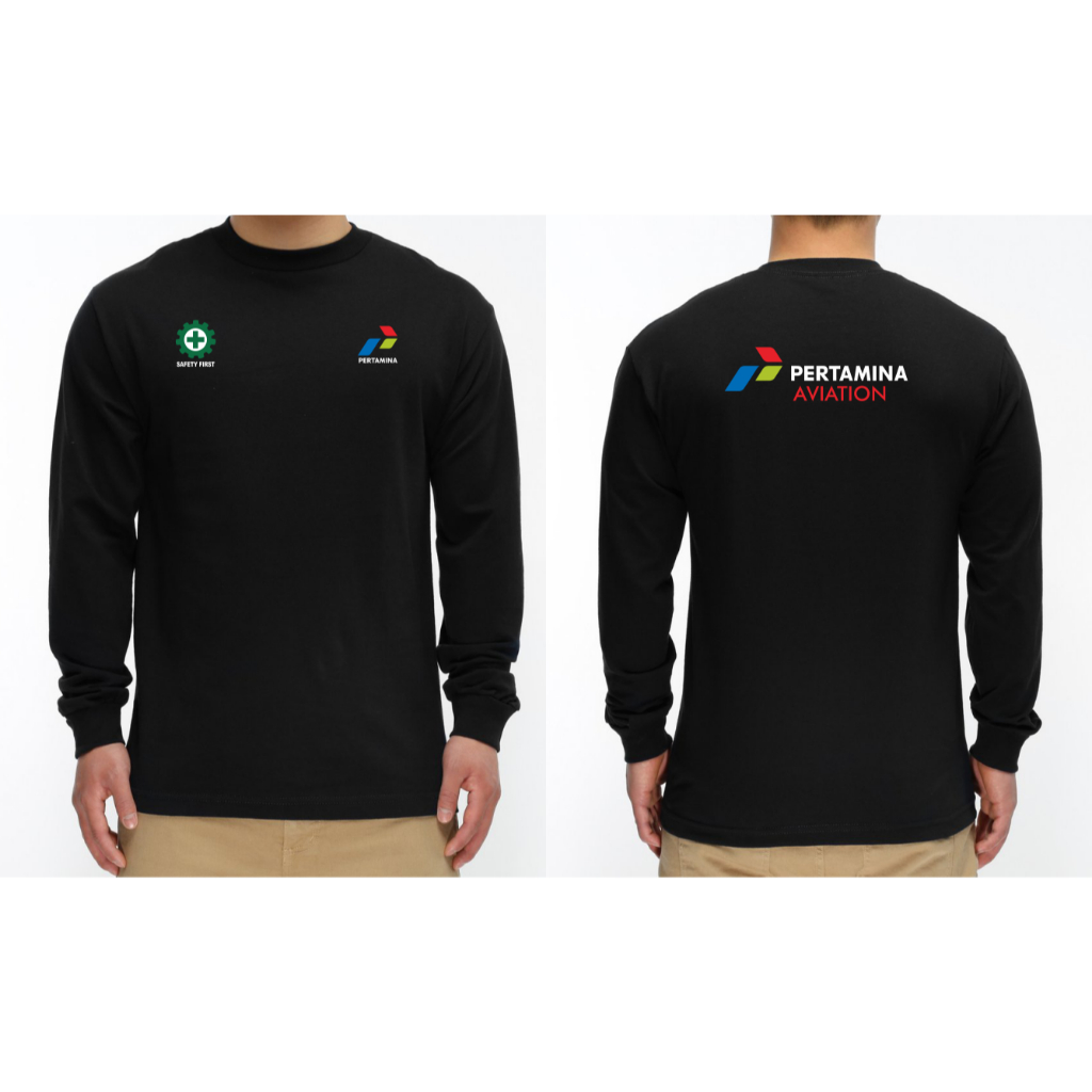 T-SHIRT KAOS PERTAMINA AVIATION LENGAN PANJANG
