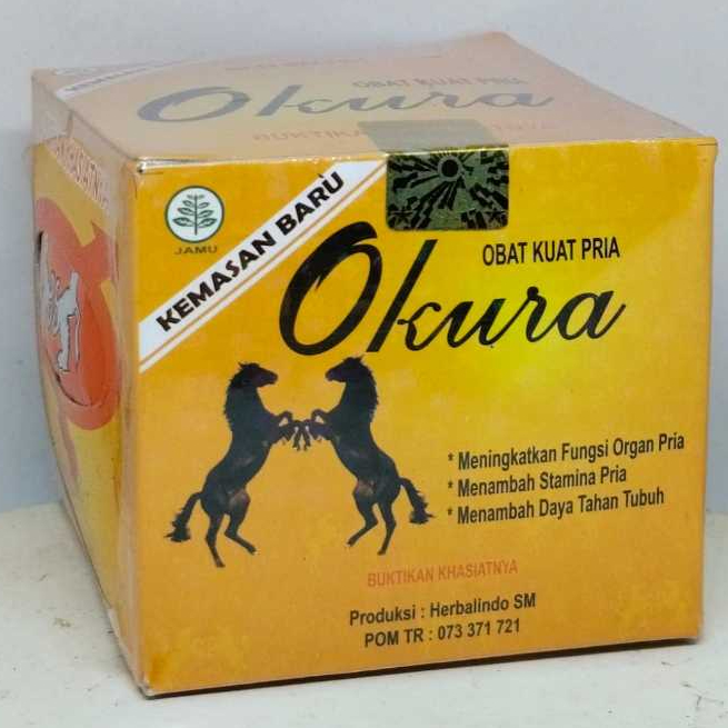 Okura Herbal Jamu Isi 12 Bungkus - Menambah Stamina Pria, Aroma Wangi, 100% Original