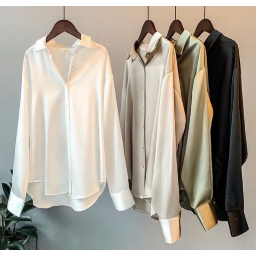 preloved kemeja satin