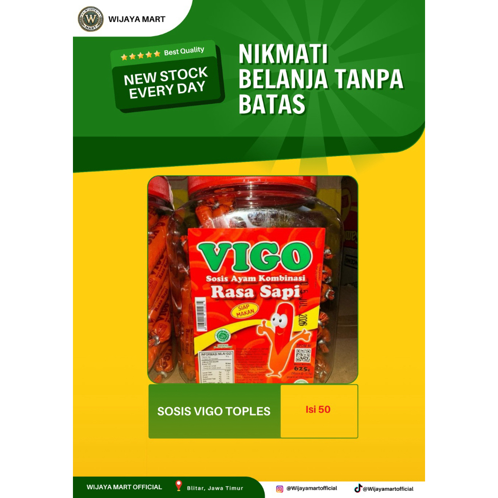 SOSIS VIGO TOPLES 50 PCS