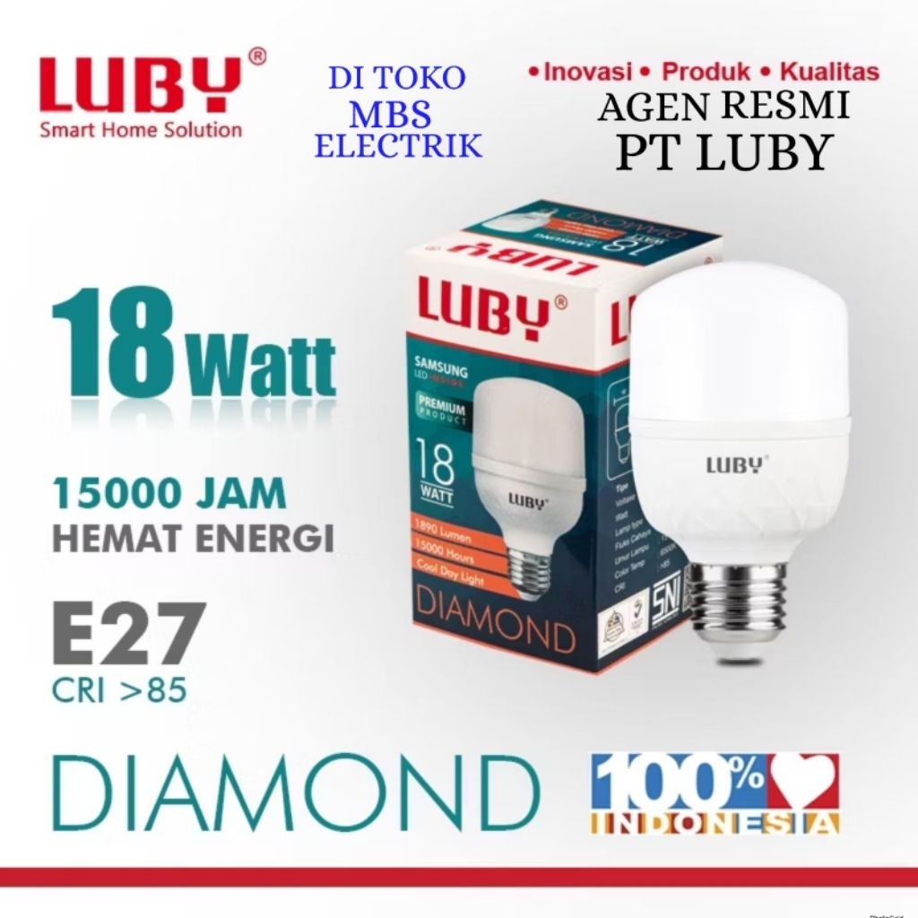BOHLAM LED LUBY / LAMPU LED LUBY DIAMOND 18W