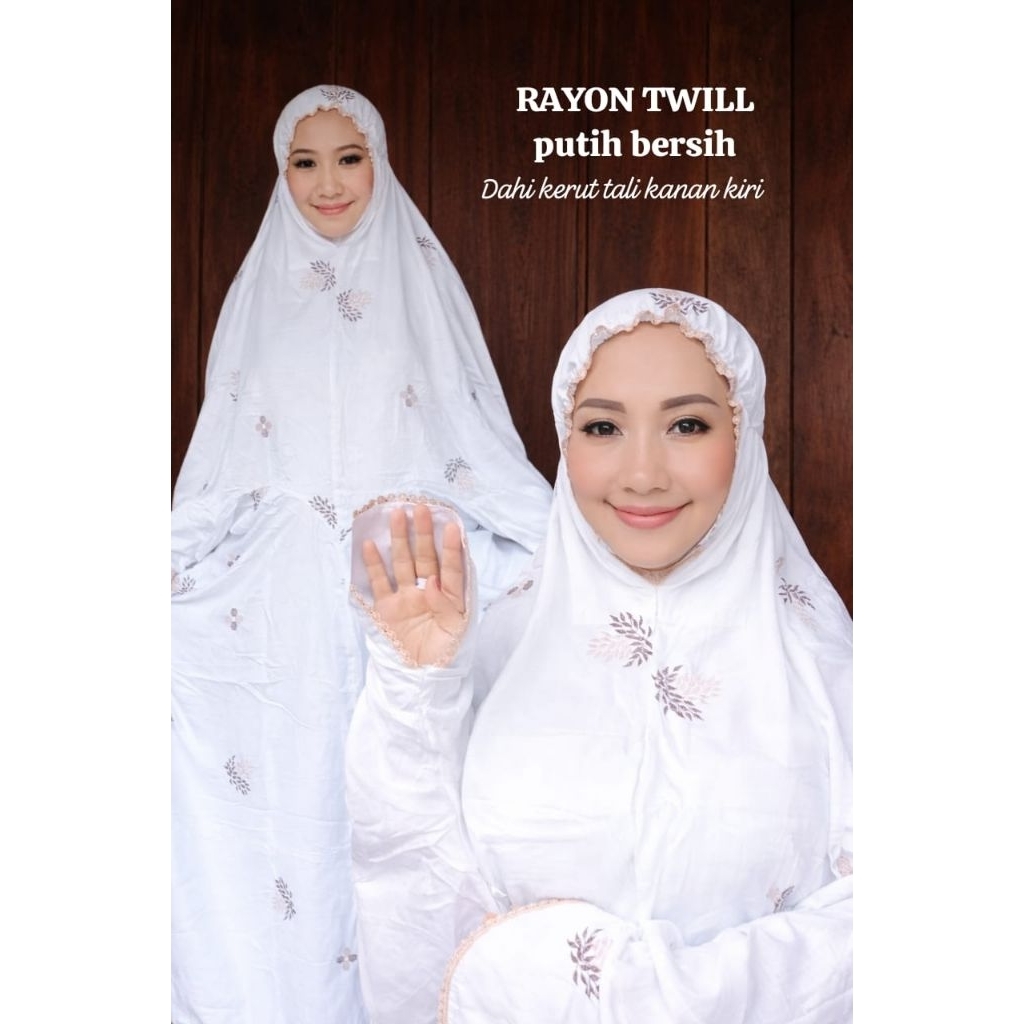 Mukena terusan DEWASA RAYON TWILL TERLARIS TERMURAH BISA COD