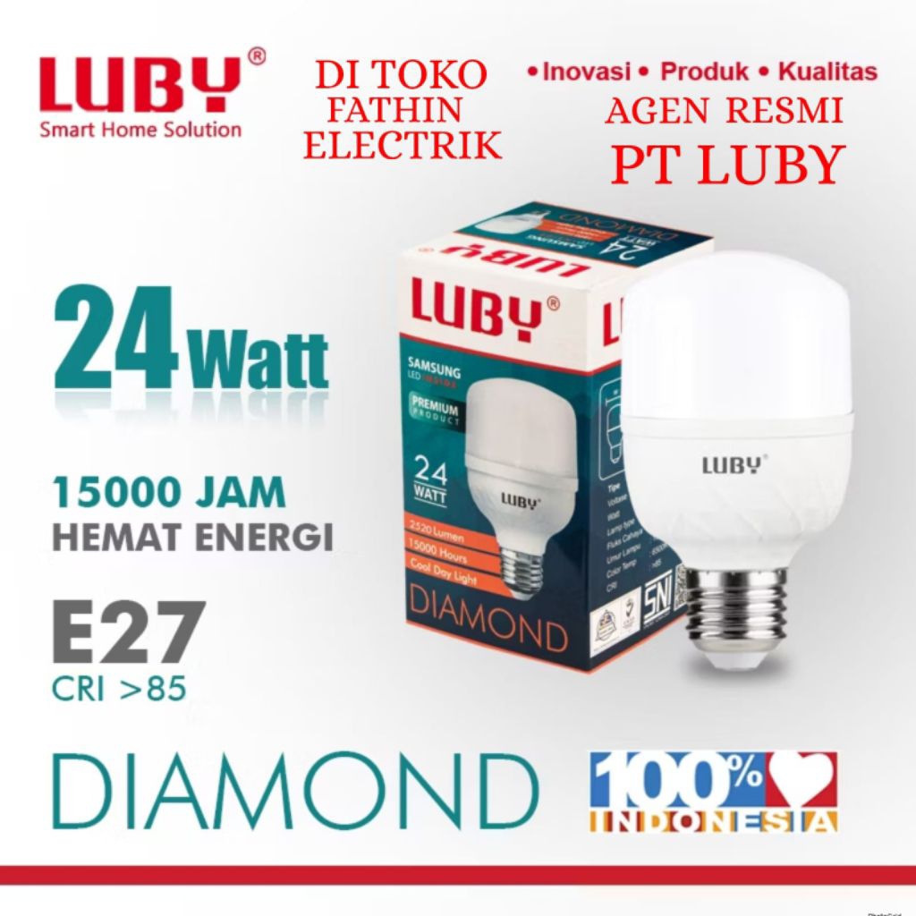 BOHLAM LED LUBY / LAMPU LED LUBY DIAMOND 24W